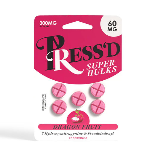 Press’d 7 Hydroxy + Pseudo Super Hulks Tablets – 300mg