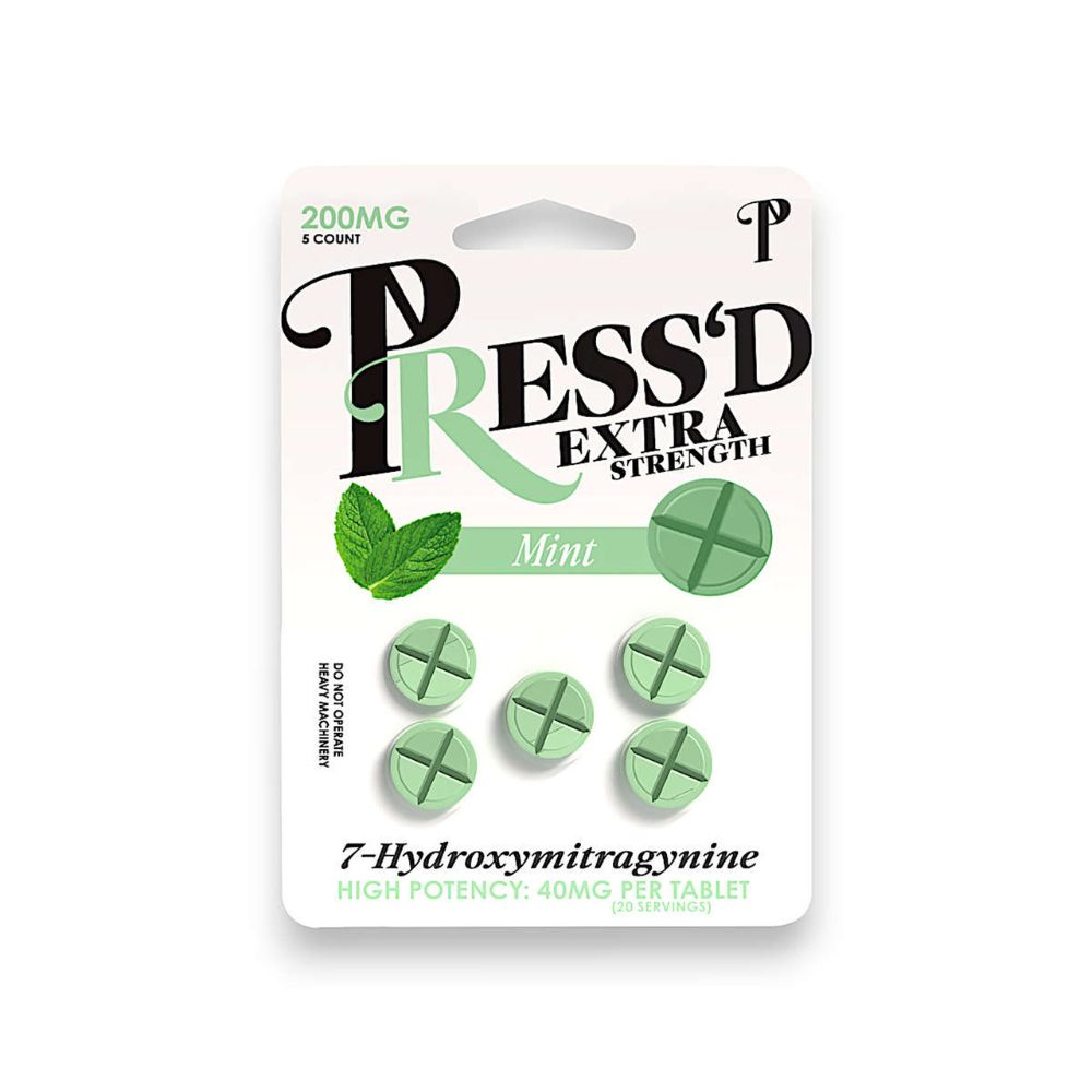 Press'd 7 Hydroxymitragynine Tablets Extra Strength – 200mg