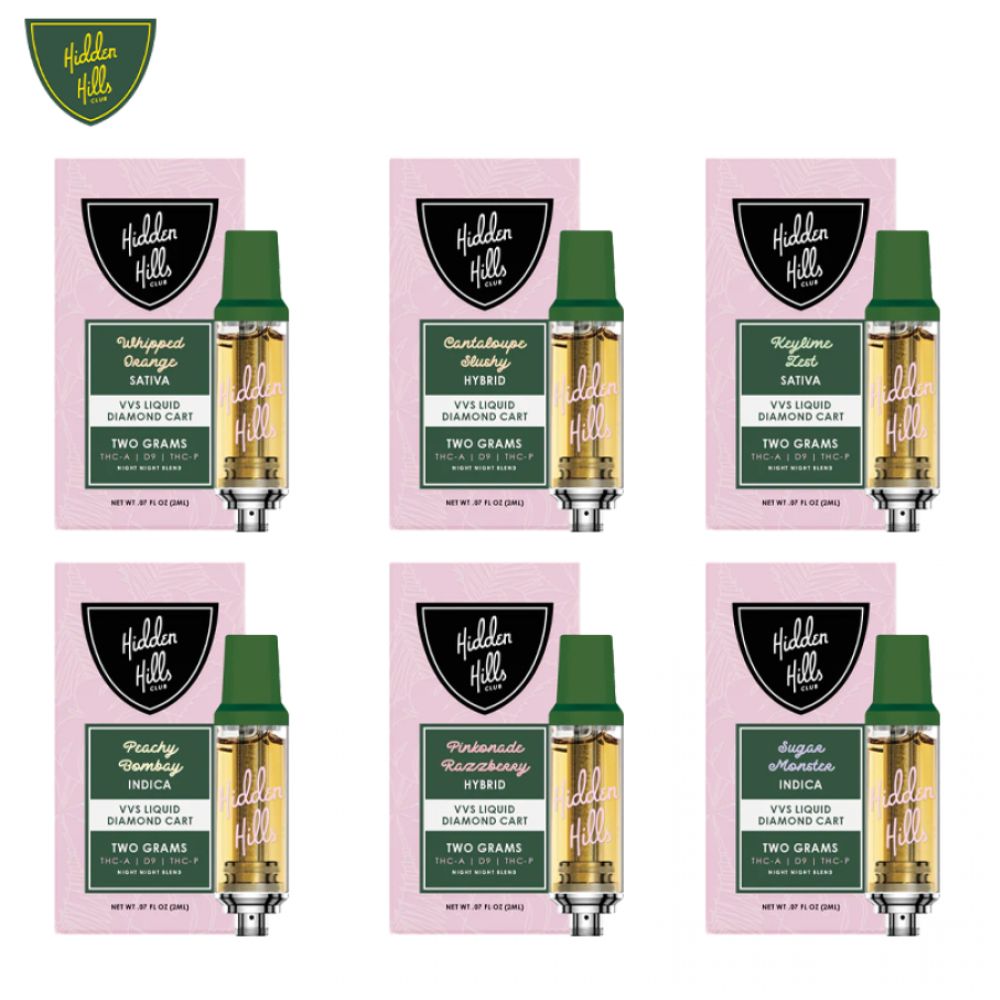 Hidden Hills VVS Liquid Diamonds 2G THC Cartridge