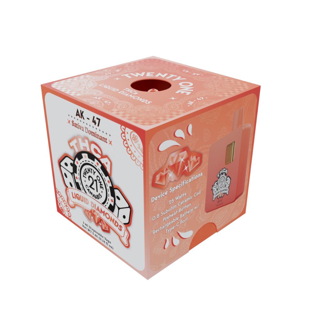 Twenty One THCA Liquid Diamonds Disposable 3g