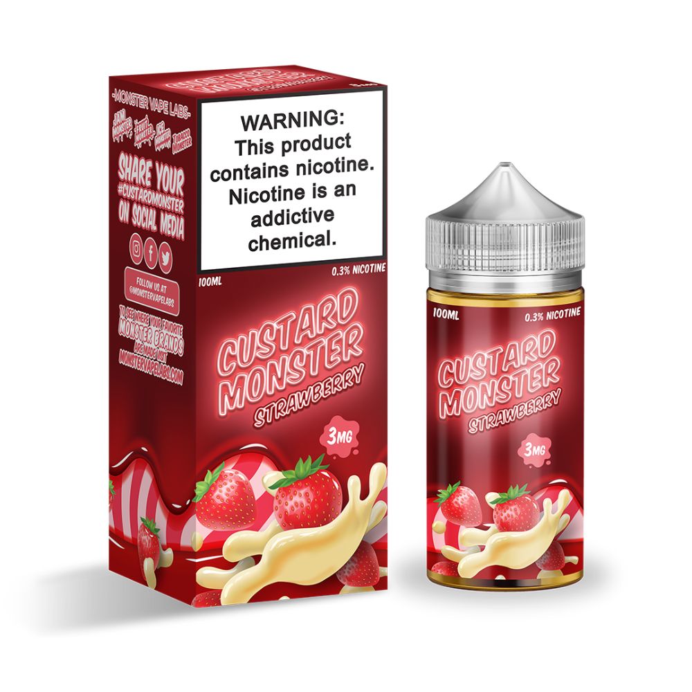 Strawberry by Custard Monster 100ml