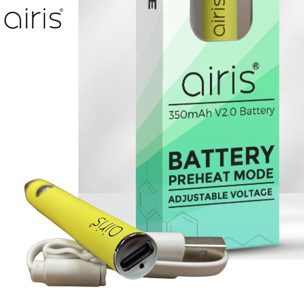 Airis 350mAh 510 Cart Battery VV Button USB-C