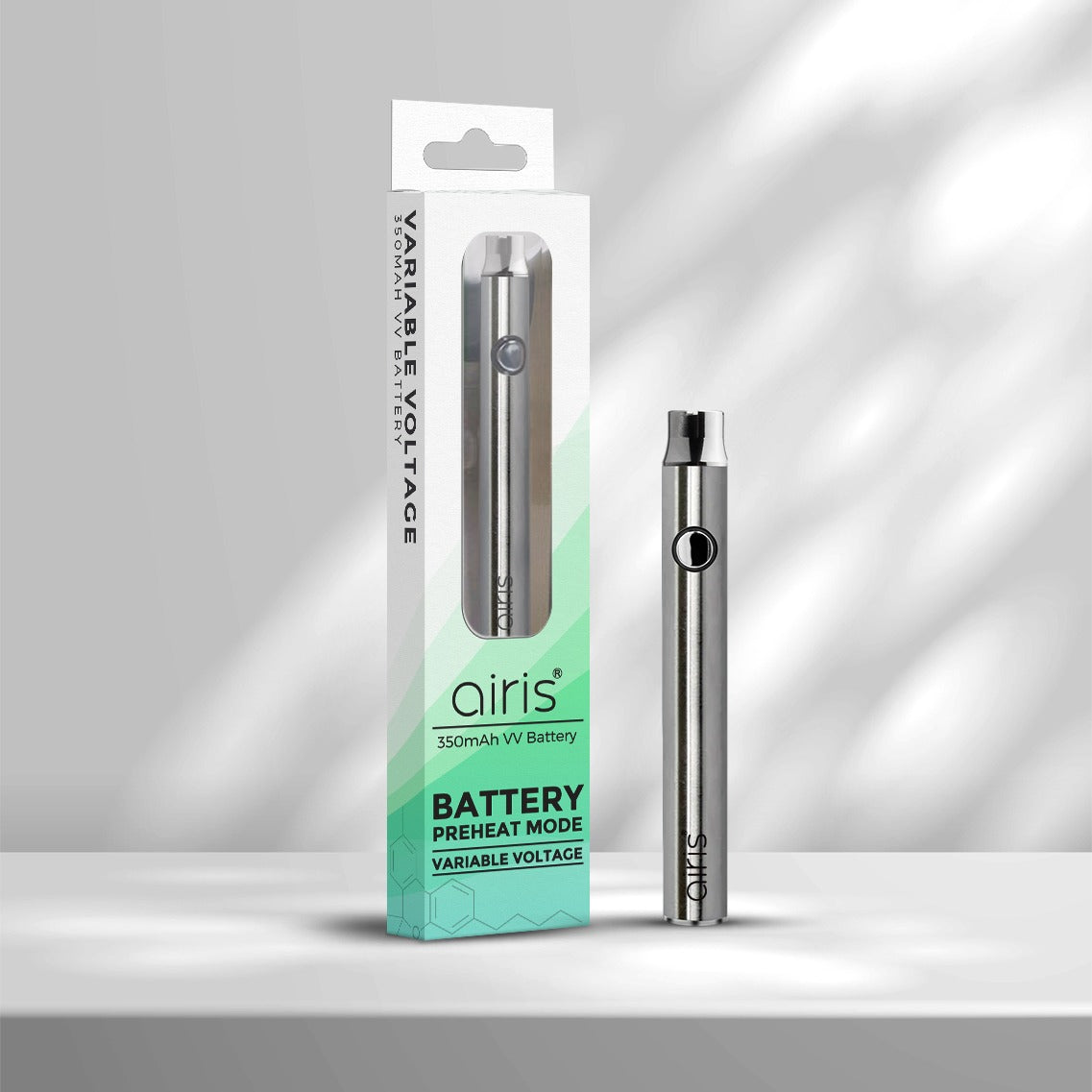 Airis 350mAh 510 Cart Battery VV Button USB-C