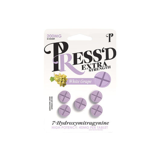 Press'd 7 Hydroxymitragynine Tablets Extra Strength – 200mg