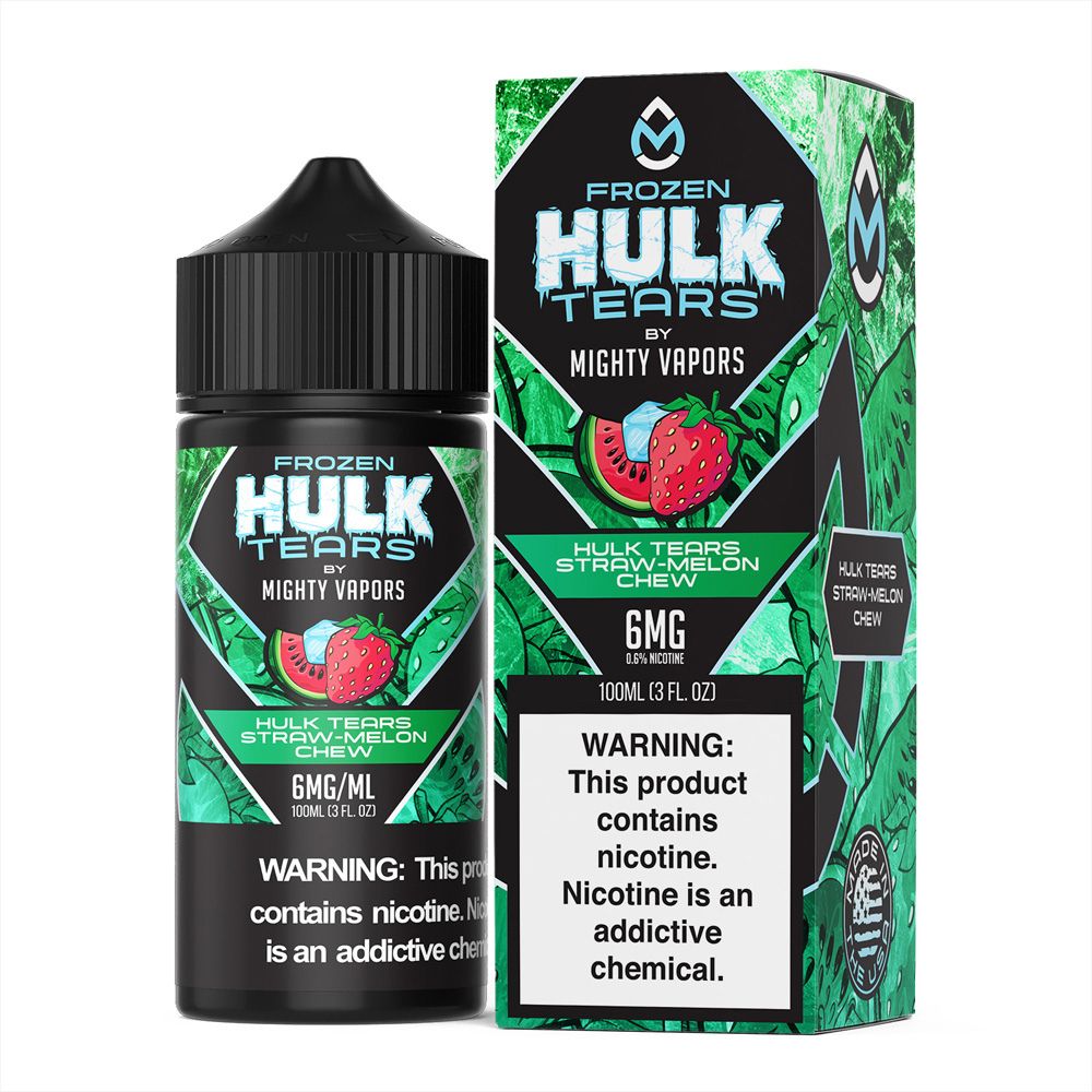 Frozen Hulk Tears Straw-Melon Chew by Mighty Vapors