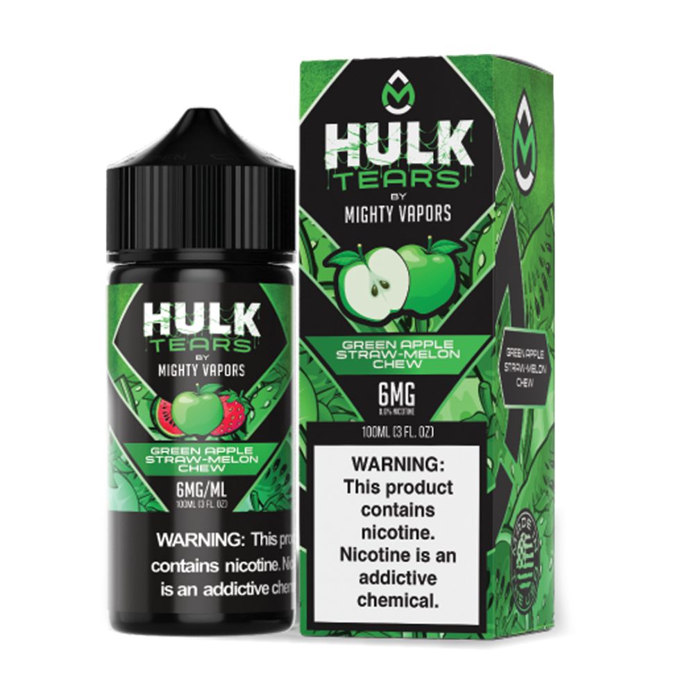 Green Apple Straw Melon Chew by Mighty Vapors