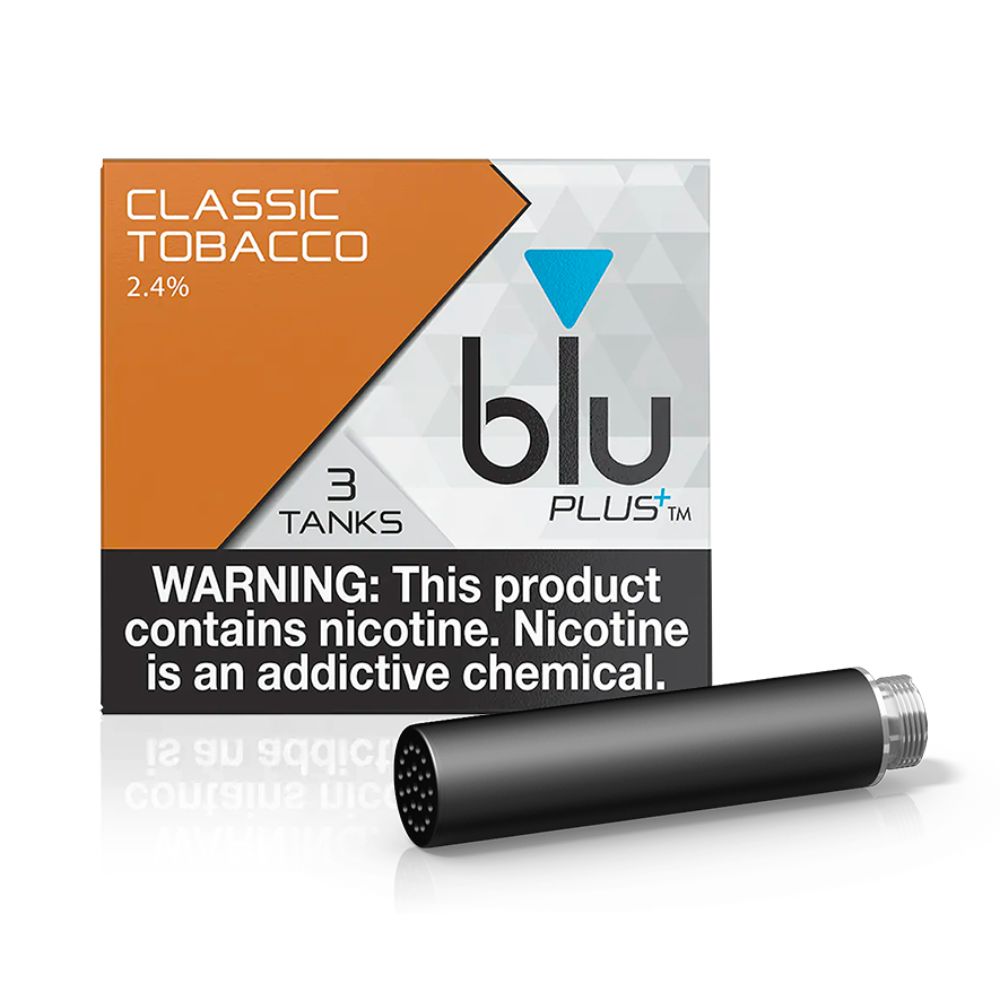 BLU PLUS+ Tanks 2.4% Tobacco - 3 Pack