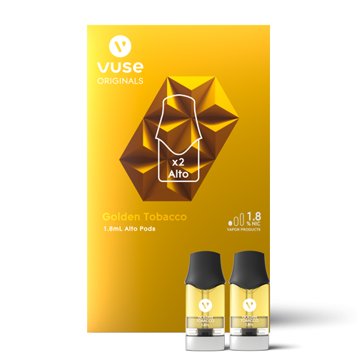 Vuse Alto Pods 1.8% 2 Pack - Golden Tobacco