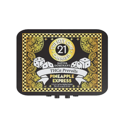 Twenty One THCA Pre-Rolls 3.5g - 5 count tin