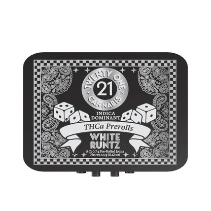Twenty One THCA Pre-Rolls 3.5g - 5 count tin