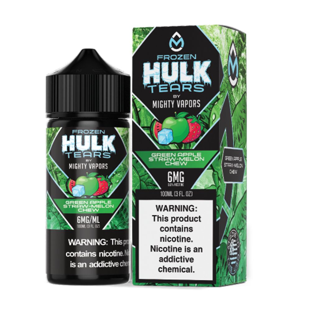 Green Apple Straw Melon Chew by Mighty Vapors