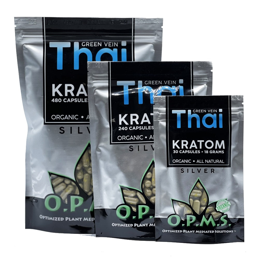 OPMS Silver Green Vein Thai Capsules
