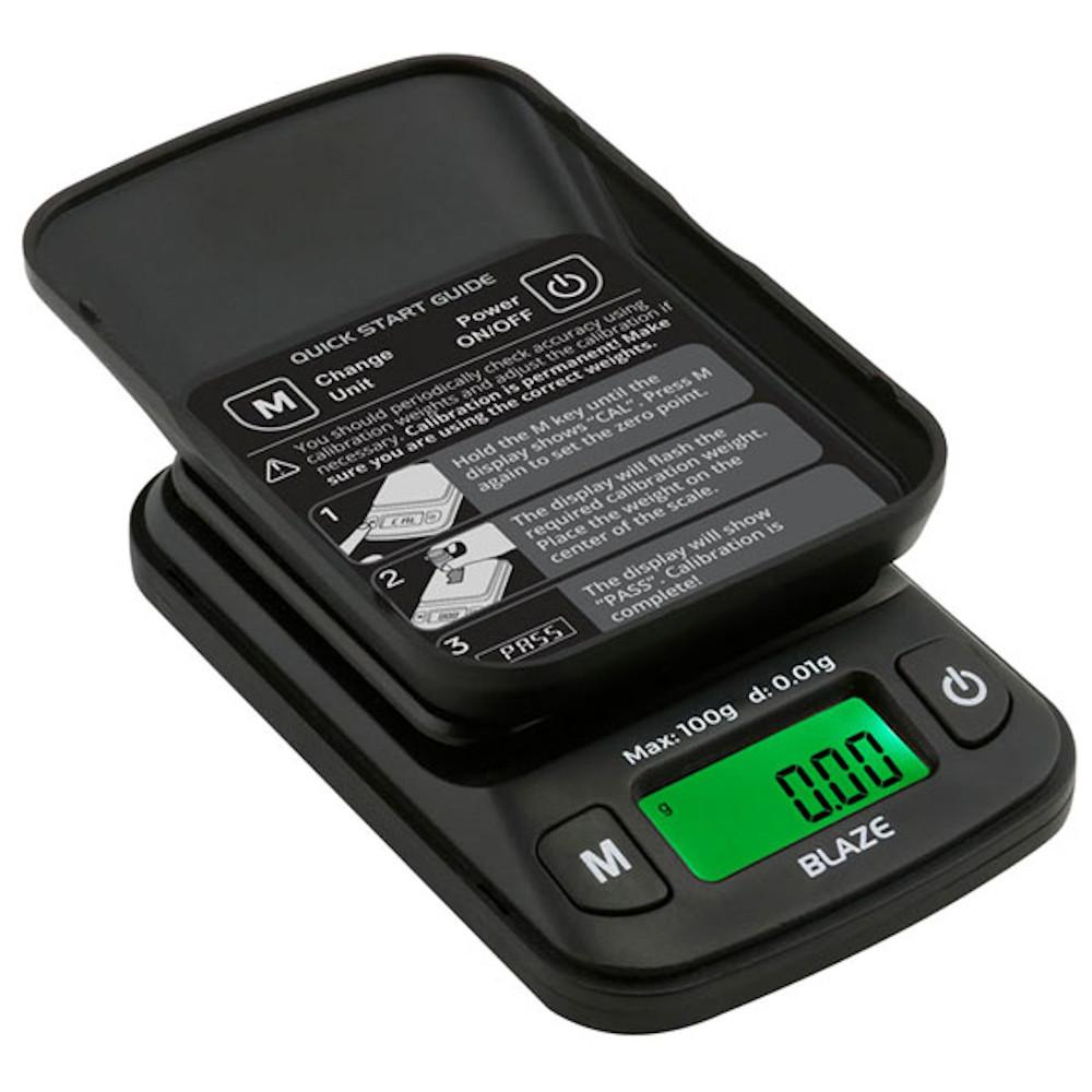 Truweigh Blaze Digital Mini Scale- 100g x 0.01g - Black