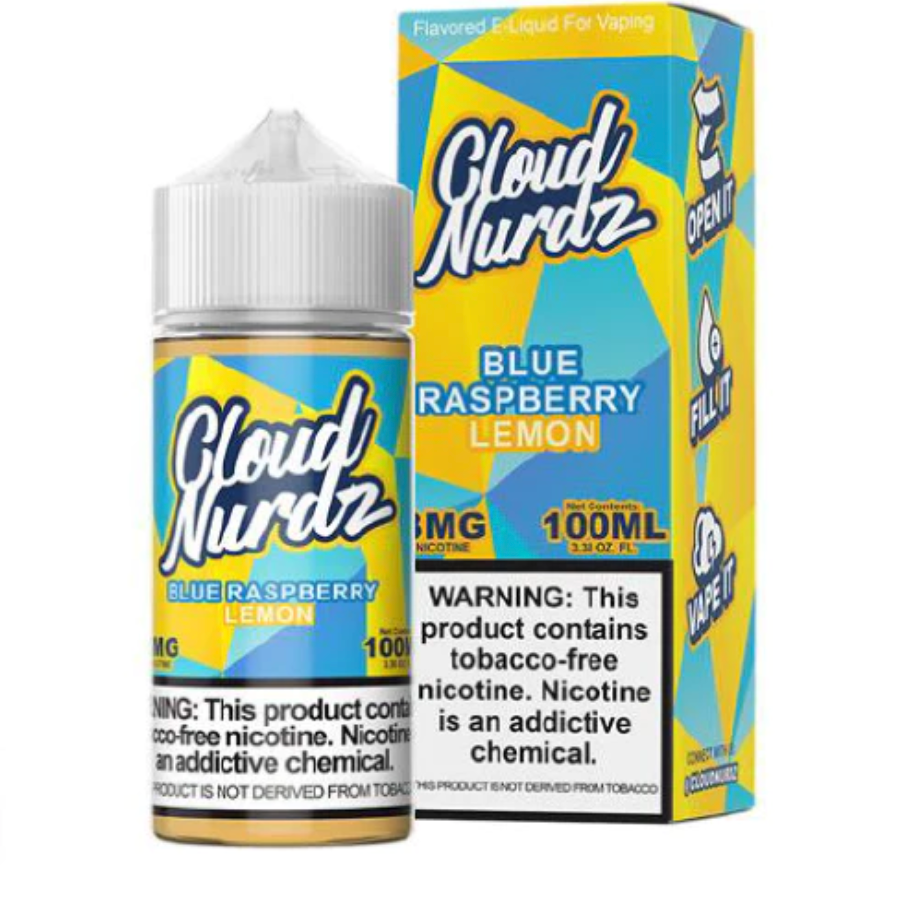 Cloud Nurdz Blue Raspberry Lemon - 100ml