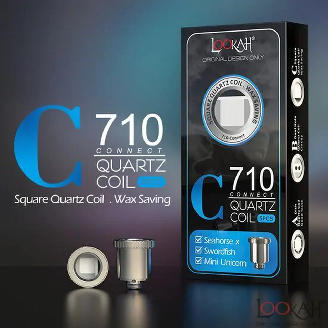 Lookah 710 Square Quartz Coil Type C