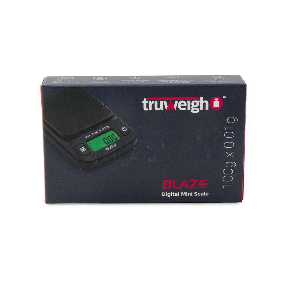 Truweigh Blaze Digital Mini Scale- 100g x 0.01g - Black