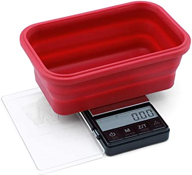 TRUWEIGH CRIMSON COLLAPSIBLE BOWL Digital Scale 200G X 0.01G