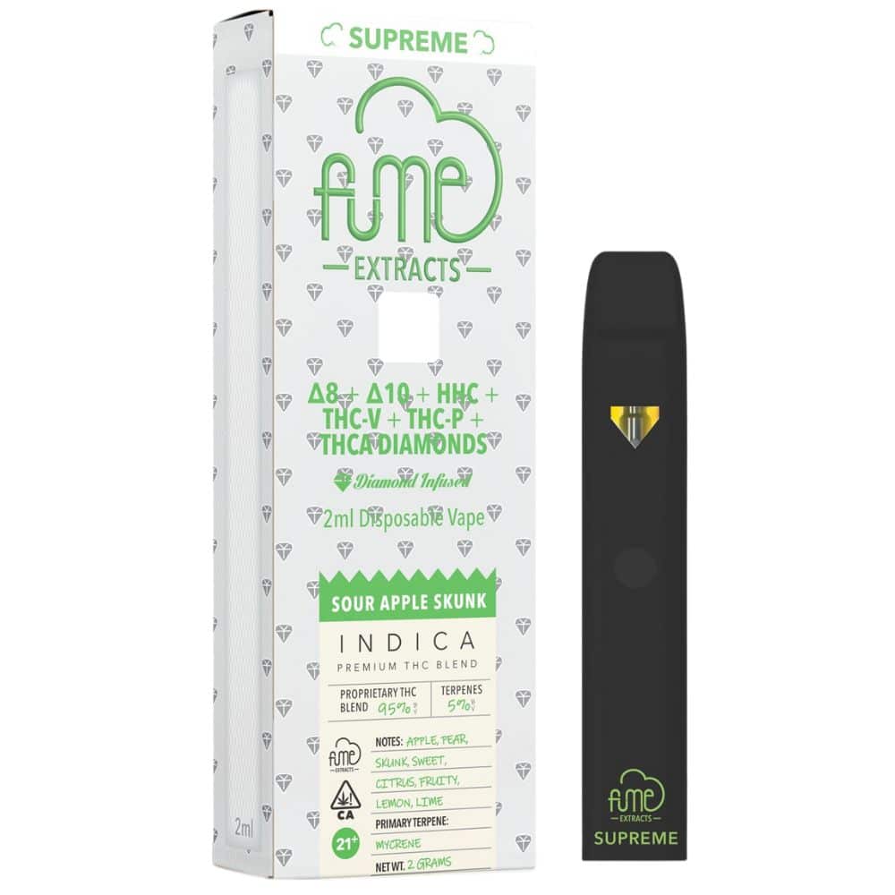 Fume Extracts Supreme Blend 2g Disposable Sour Apple Skunk