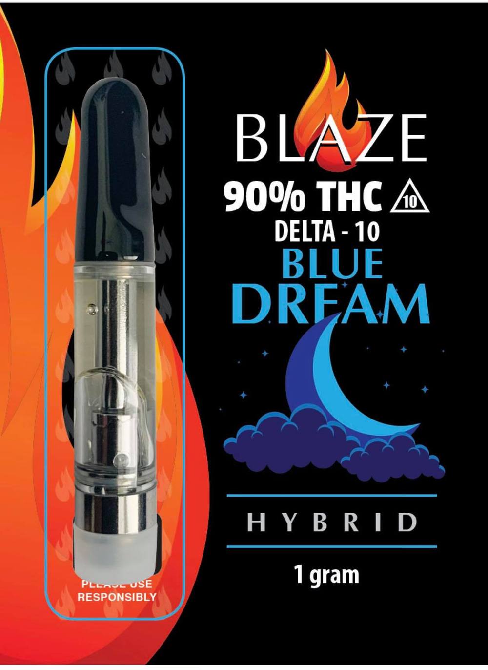Blaze Delta 10 Cartridge 1000mg blue dream