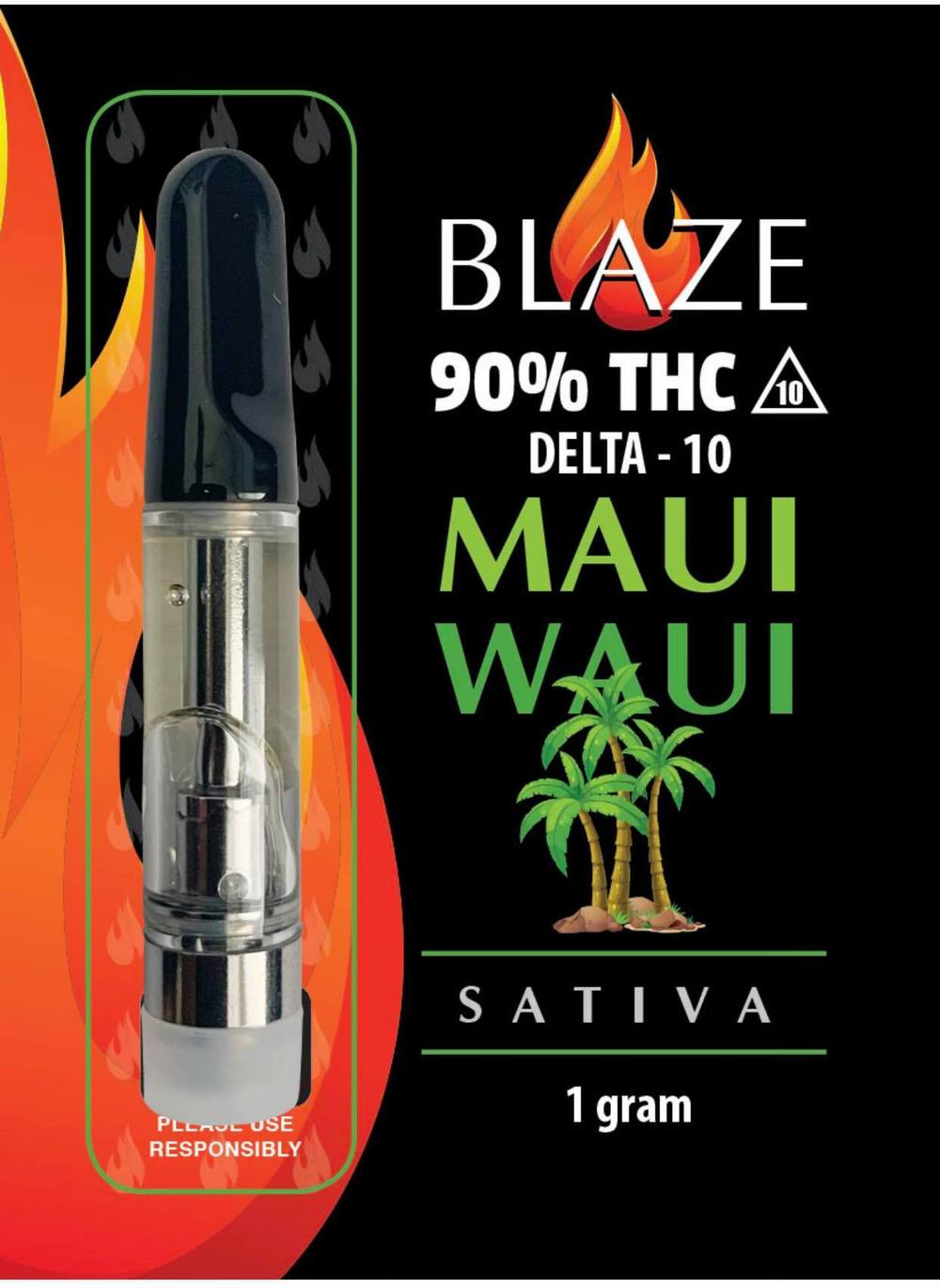 Blaze Delta 10 Cartridge 1000mg maui waui