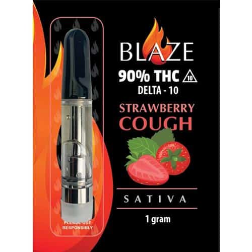 Blaze Delta 10 Cartridge 1000mg strawberry cough