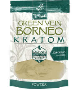 whole herbs green vein borneo kratom powder
